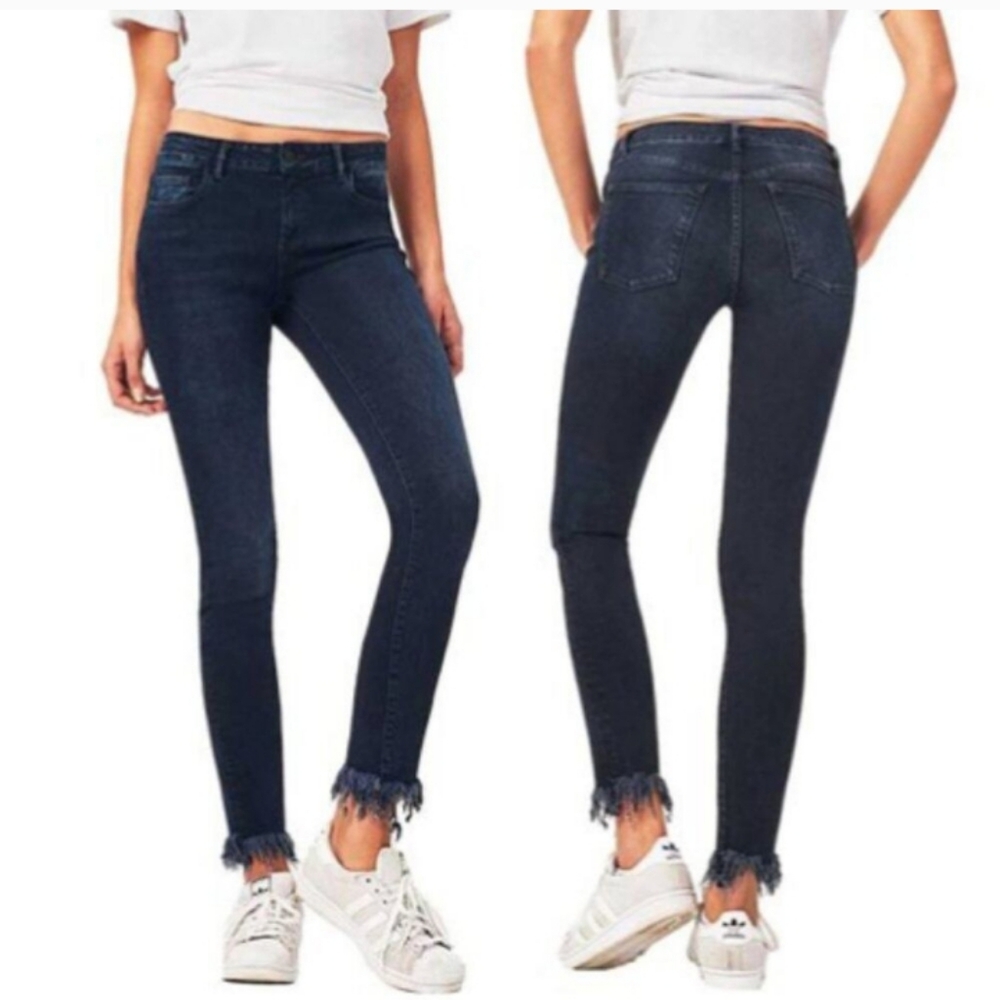 DL1961 Florence Instasculpt Cropped Jeans in Holland Skinny Fit Size 24